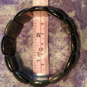 Onyx 'stretch' bracelet